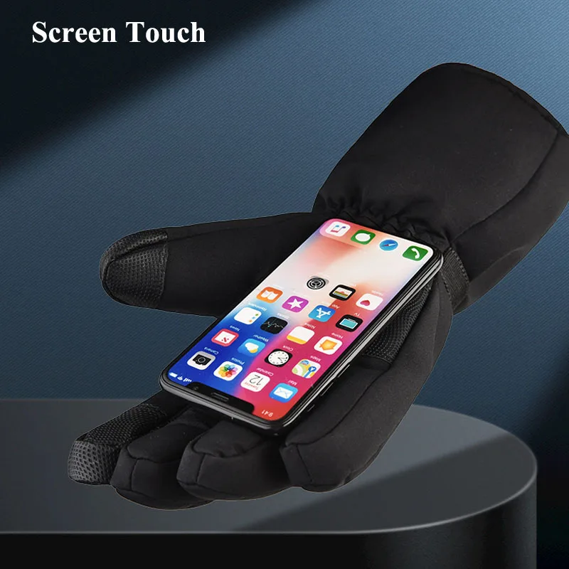 Winter Velour Heating Hand Warmer Heater Outdoor Sports Hunting Hiking Skiing Ski Heated Gloves Rechargeable Lithium Battery