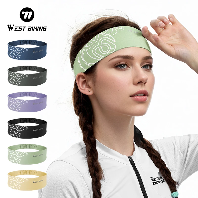 WEST BIKING Sport Headband Cycling Running Sweatband Fitness