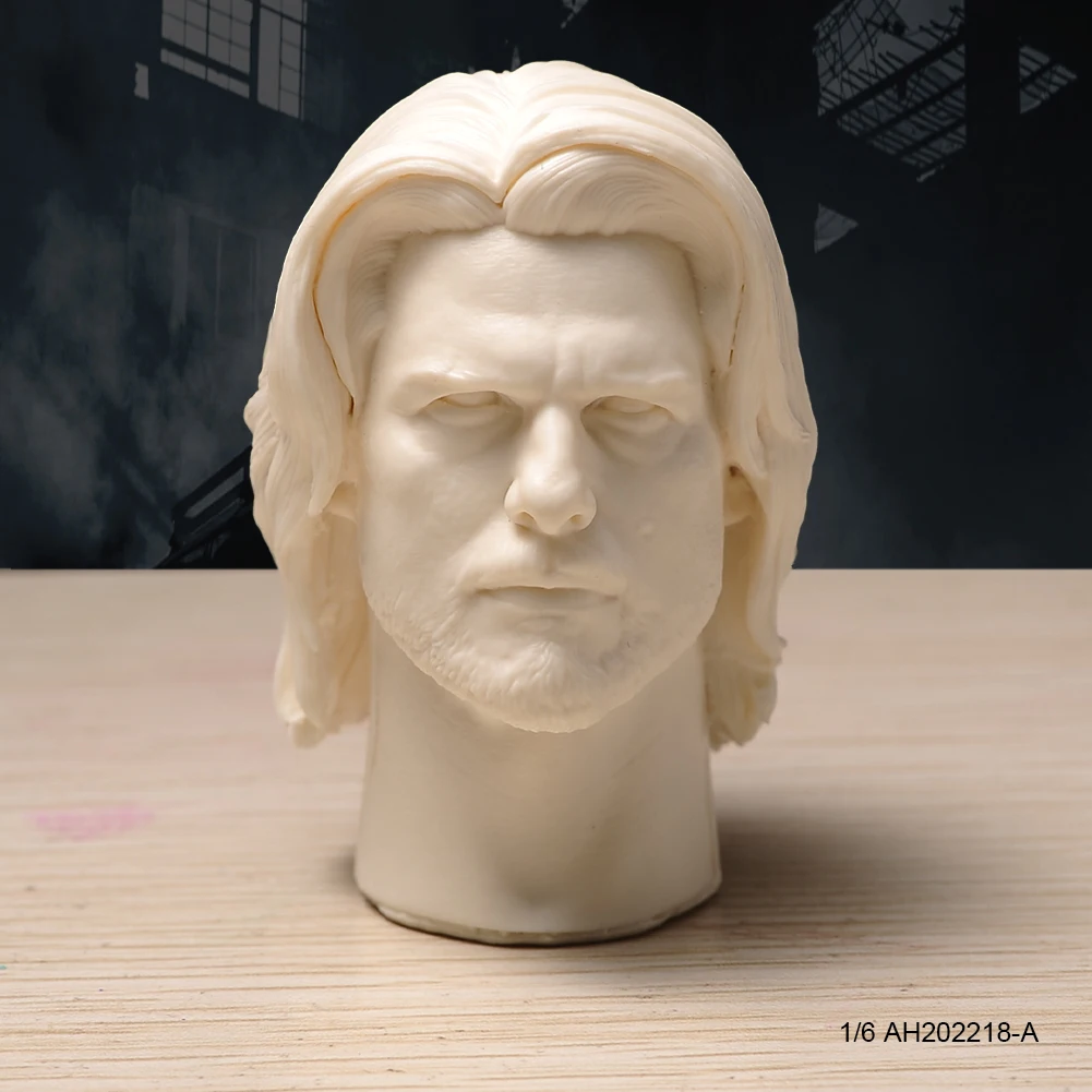 Non Verniciato Scala 1/6 Ultimo Samurai Captain Natan Tom Cruise Head Sculpt Modello Per 12 Pollici Maschio Action Figure Bambole Pittura
