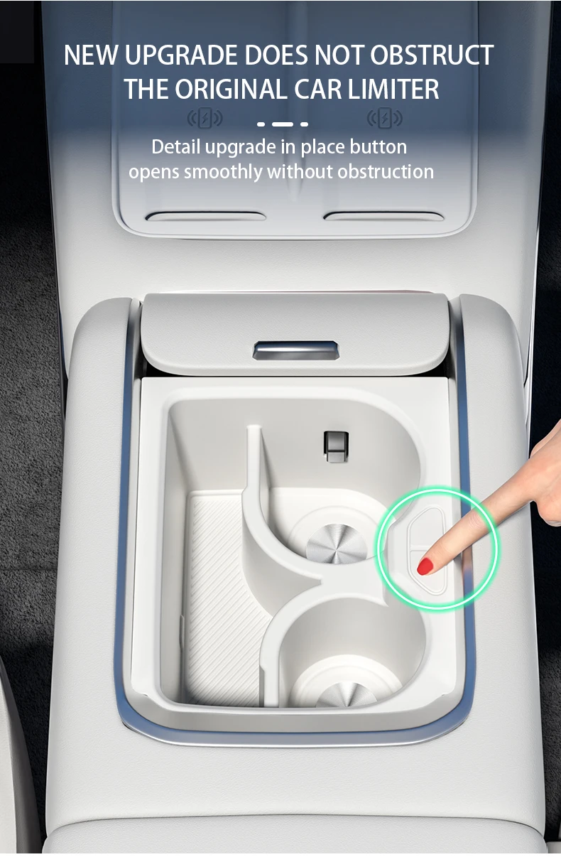 For ZEEKR 7X Silicone central control water cup holder Storage box cup sleeve Ca