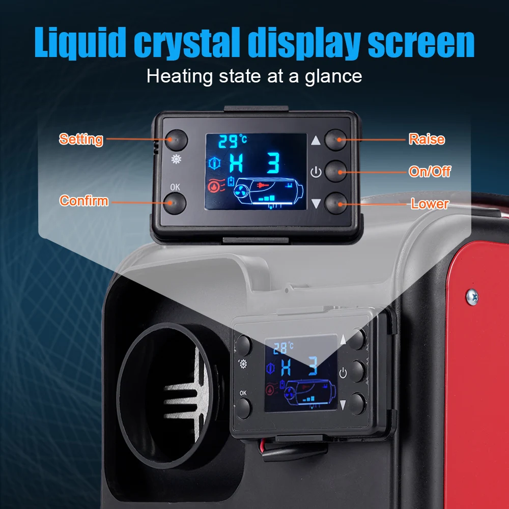 12V Diesel Air Heater Car Heater Parking Heater 5-8KW With