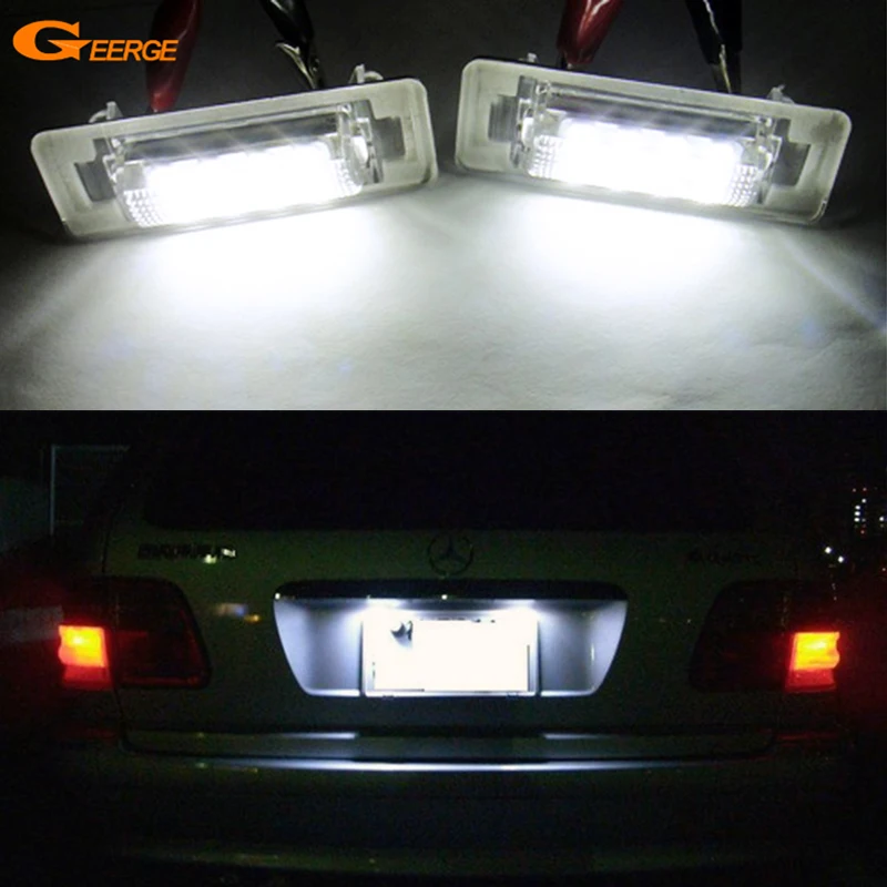 Geerge For Mercedes Benz E C Class W210 W202 Ultra Bright Led License