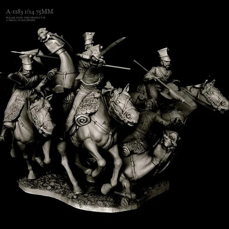 

1/24 Napoleonic Lancer Resin Soldier Figure Model A-1283
