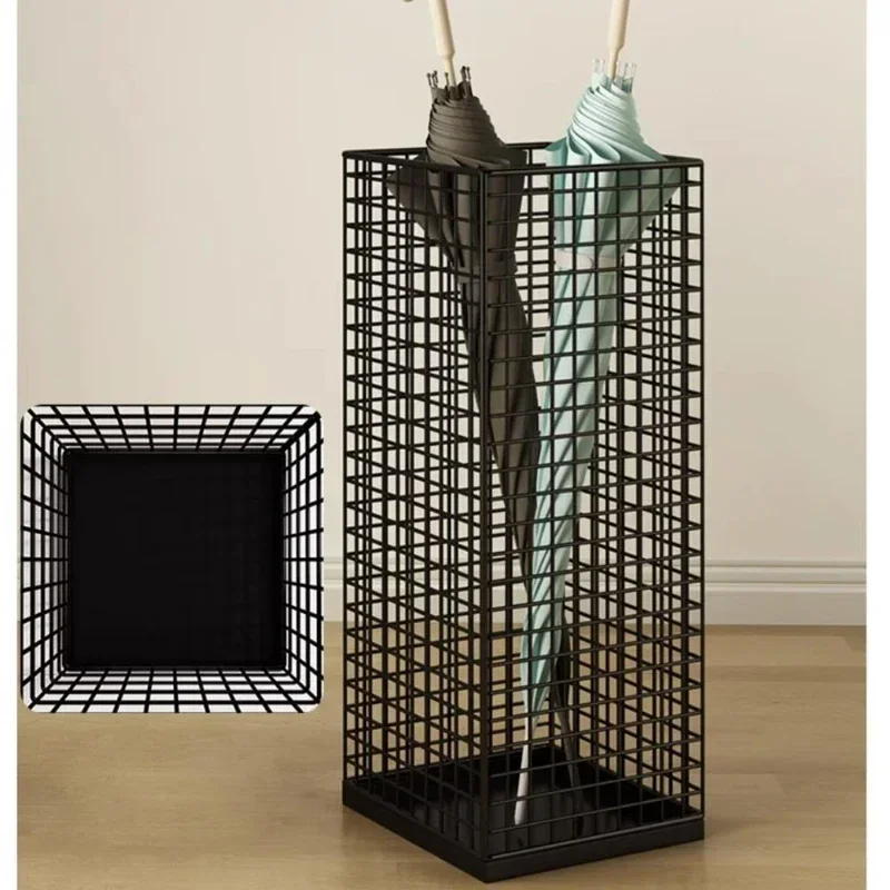 Rust-Resistant Metal Umbrella Stand Storage Rack for Doorway Durable Organizer Modern Entryway Stand Large Capacity umbrella storage rack
