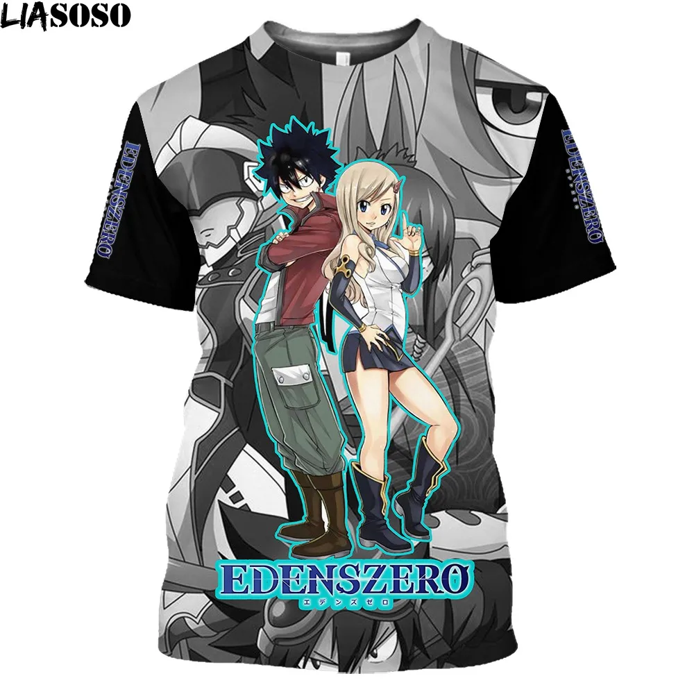 

LIASOSO Anime EDENS ZERO Fantasy 3D Men's T-shirts Summer Casual T Shirts Fashion Streetwear Unisex Short Sleeve Fashion Top