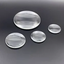 Optical White Glass Double Convex Magnifying Lens - Enhanced Clarity for Scientific Exploration