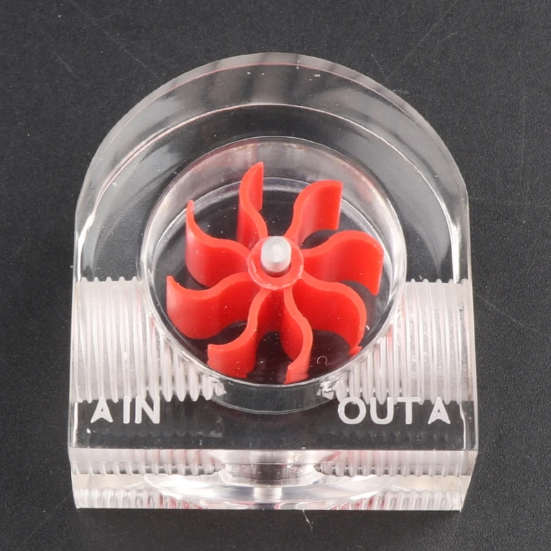 Acrylic Flow Meter G1/4 Thread Water Cooling System Coolant Filter Indicat Computer Cooler