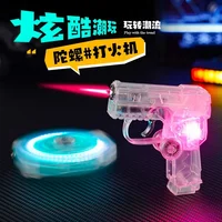 Creative Fingertip Gyro Folding Pistol Shaped Sanrio Gas Lighter Hello Kitty Windproof Lighters For Gift Cigarette Accessories 1