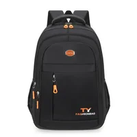 Men's Large Capacity Solid Color Business Travel Bag Fashionable High School Junior High College Student Backpack Oxford Cloth
