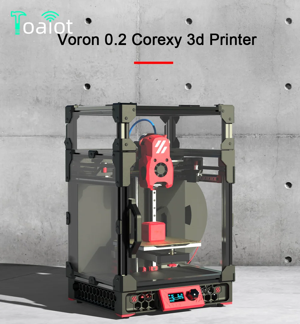 Toaiot Voron V0.2 Pro R1 CoreXY 3D Printer Kit with Printed Parts Upgraded MINI Stealthburner Klipper Best Quality DIY 3D Print