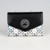 Classic Laser Design Short Wallet, Trendy Geometric Pattern Coin Purse For Women 1