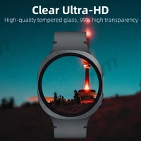 Verre trempé 9H pour Samsung Galaxy Watch 8 Classic 40mm 44mm 46mm Ultra (2025) 47mm, Film de protection d'écran en verre Ultra-HD 6
