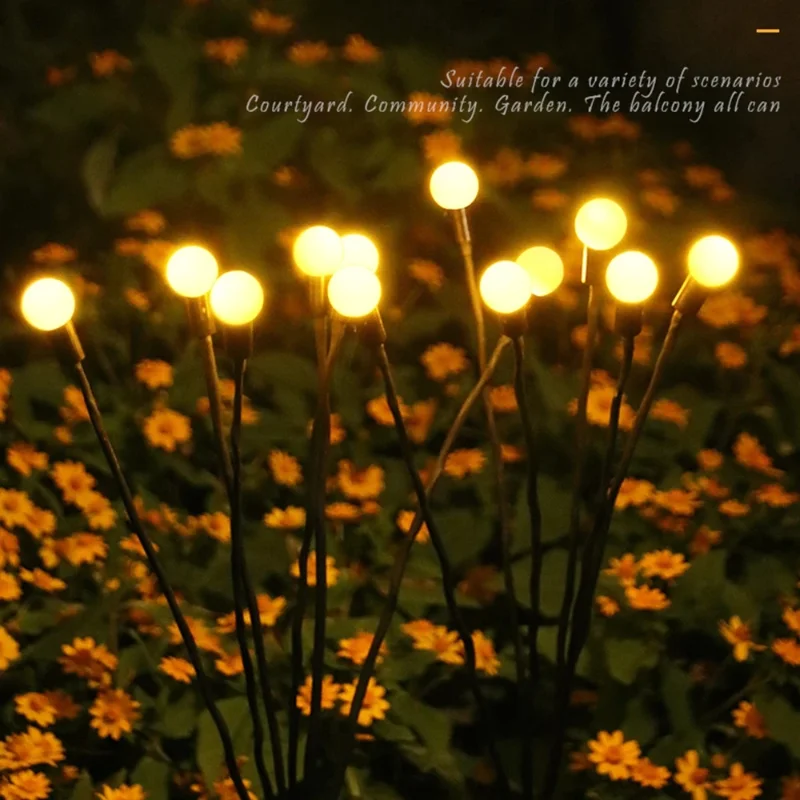 

Solar LED Light Outdoor Waterproof Garden Sunlight Powered Landscape Lights Firefly Garden Lights Lawn Garden Decor Solar Light