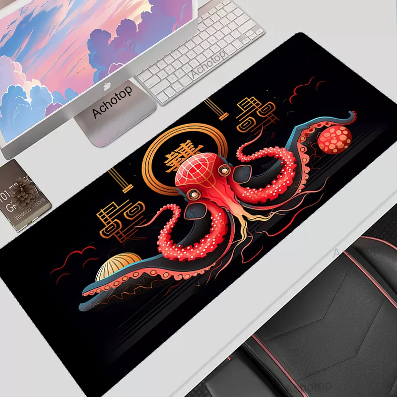 

Mouse Carpet Octopus Art Mouse Pad Gamer Accessories Mousepad Company 900x400 Desk Mat Redragon Table Mat Large Rug Gaming Pads