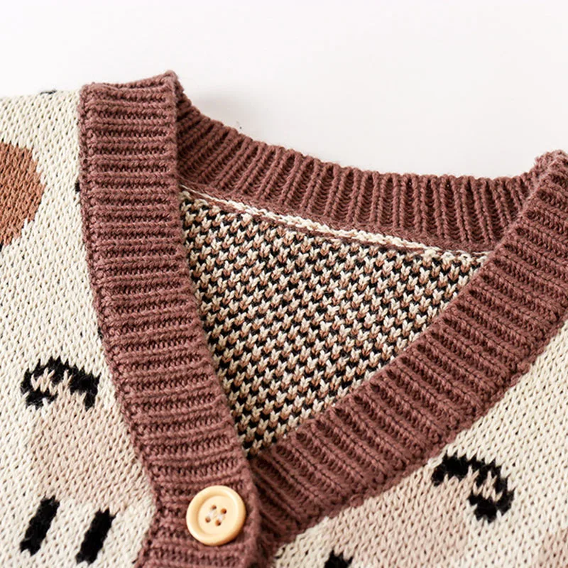 Newborn Baby Boys Girls Cardigan Sheep Baby Coat Infant Girls Cartoon Lamb Long Sleeves Coat Spring Autumn Clothes