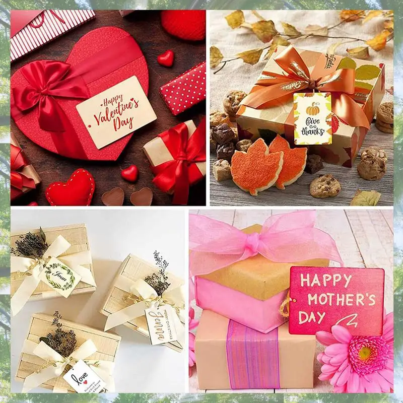 소매 90Pcs 빈 나무 태그, 구멍이 있는 공예품용 3.5 X 2.5인치 및 크리스마스 선물 태그용 42.65 Ft Twine