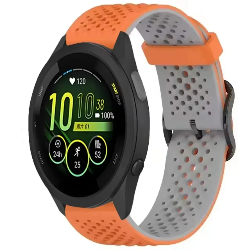 Breathable Silicone Strap for Sports Watches - Available in 20mm & 22mm