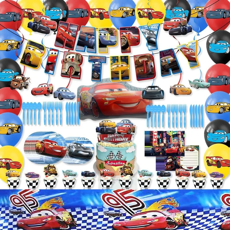 Convite Aniversário Animado Carros Lightning mcqueen dinoco