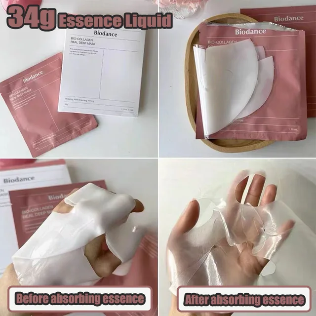 1/3/5/10PCS Bio Collagen Face Mask Moisturizing Fade Face Fine Line Lift Firm Skin Anti-Aging Brighten SkinCare Korean Cosmetics 2