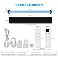Zemismart-Stores d'ombrage roulants Zigbee, moteur, panneau solaire, aste, tube de 37mm 38mm, fonctionne avec Tuya, Alexa, Google Home Control 6