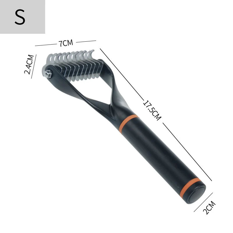 Фото Pet Hair Remover Stainless Steel Dog Brush for Small Medium Dogs Golden Retriever Border collie Pets Grooming Comb Accessories №2