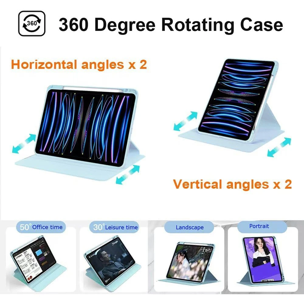 Revolutionary 360° Rotation Swivel Tablet Case