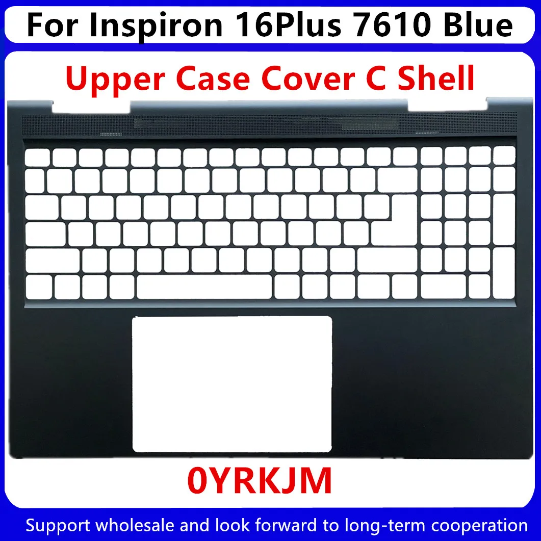 para Dell Inspiron 16plus 7610 Lcd Traseira Capa Superior Case Azul com Cola 0hnyf4 Hnyf4 Case Superior Palmrest Capa Inferior Novo - Imagem 3
