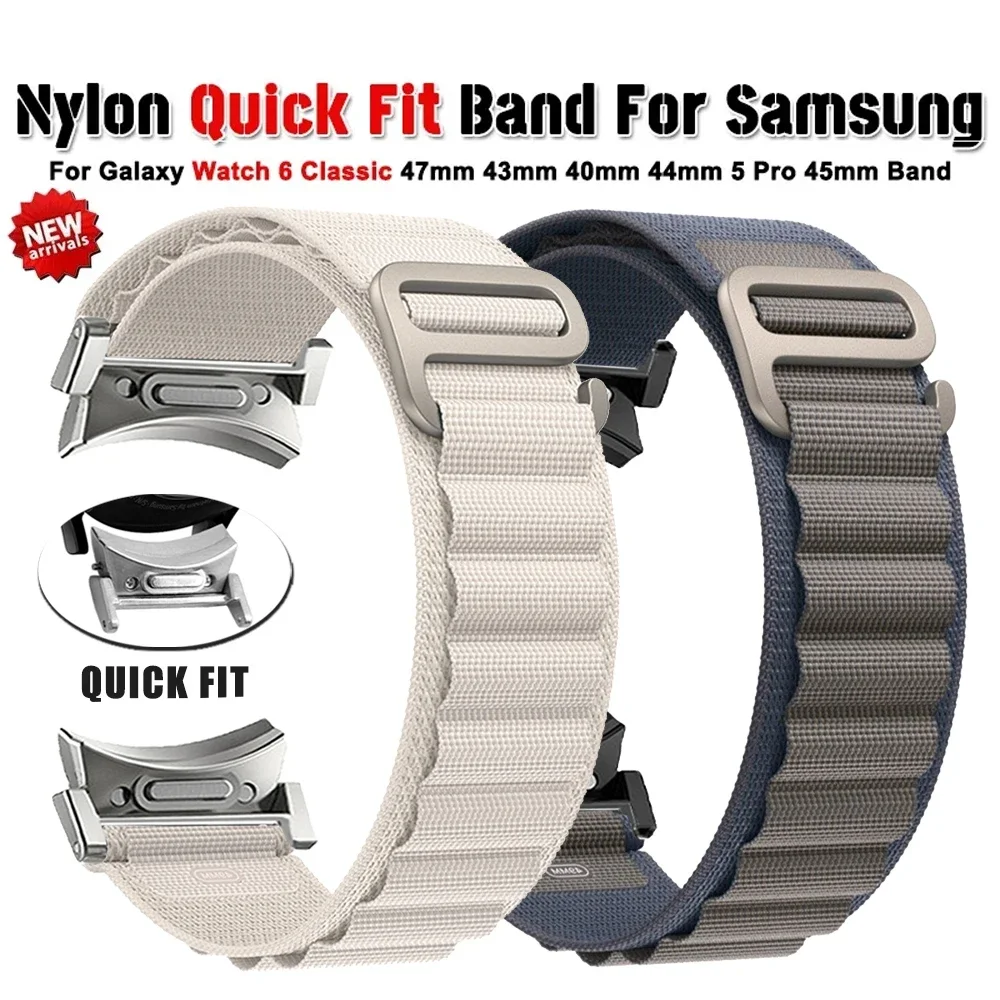 

Alpine Loop Band for Samsung Galaxy Watch 4 5 6 44mm 40mm 4/6 Classic 43mm 47mm 46mm 42mm Bracelet Galaxy Watch 5 Pro 45mm Strap