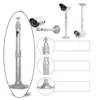 Universal Wall Ceiling Projector Mount Telescopic Bracket Hanger Extendable CCTV DVR Security Camera 360° Rotatable Head