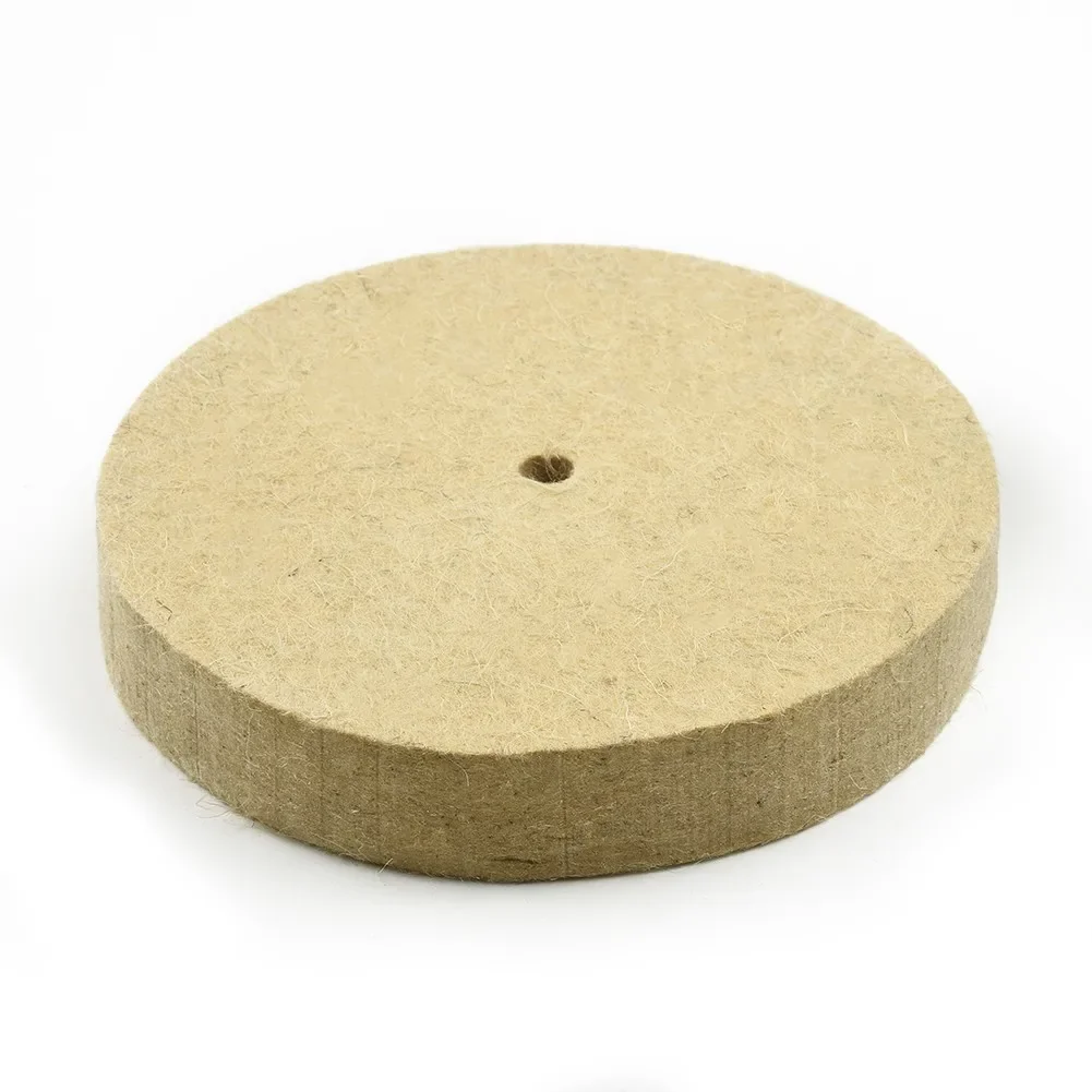 양모 펠트 폴리싱 버핑 휠, 골드 실버, 주얼리 미러 폴리싱, 버퍼 폴리셔 연마기, 6 인치, 150mm, 1 개