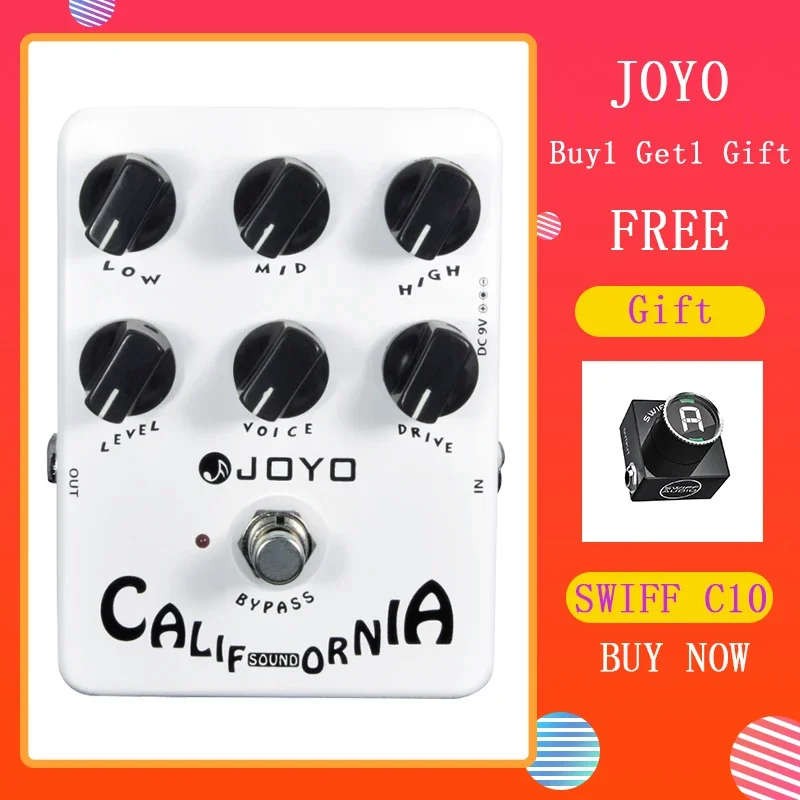 

JOYO JF-15 California Sound Overdrive Effect Guitar Pedal True Bypass Amplifier Simulation Pedal Guitar Parts & Accessories