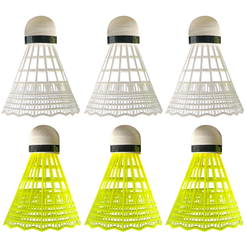 High Speed Badminton Birdies 3/6 Pcs Great Stability Badminton Ball Nylon for Sports Activities for Beginner Practice Badminton Shuttlecock Badminton Ball