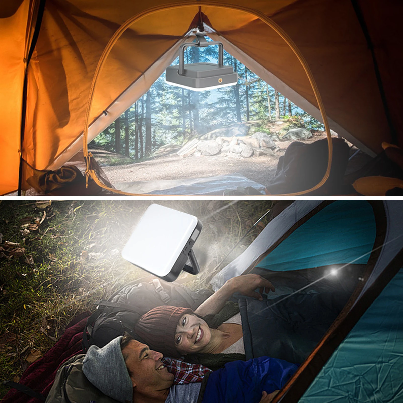 Description Picture 5 of itemWaterproof Tent Lamp 1000LM 13500mAh LED Hanging Camping Lights Type-C Micro USB Charging Emergency Power Bank Outdoor Lighting