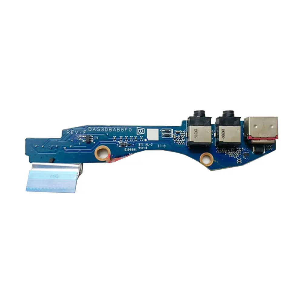 para hp 15-dc Tpn-q211 Computador Portátil io Usb Jack Placa de Fone de Ouvido de Áudio Da0g3dtbcd0 Dag3dbab8f0 - Imagem 3