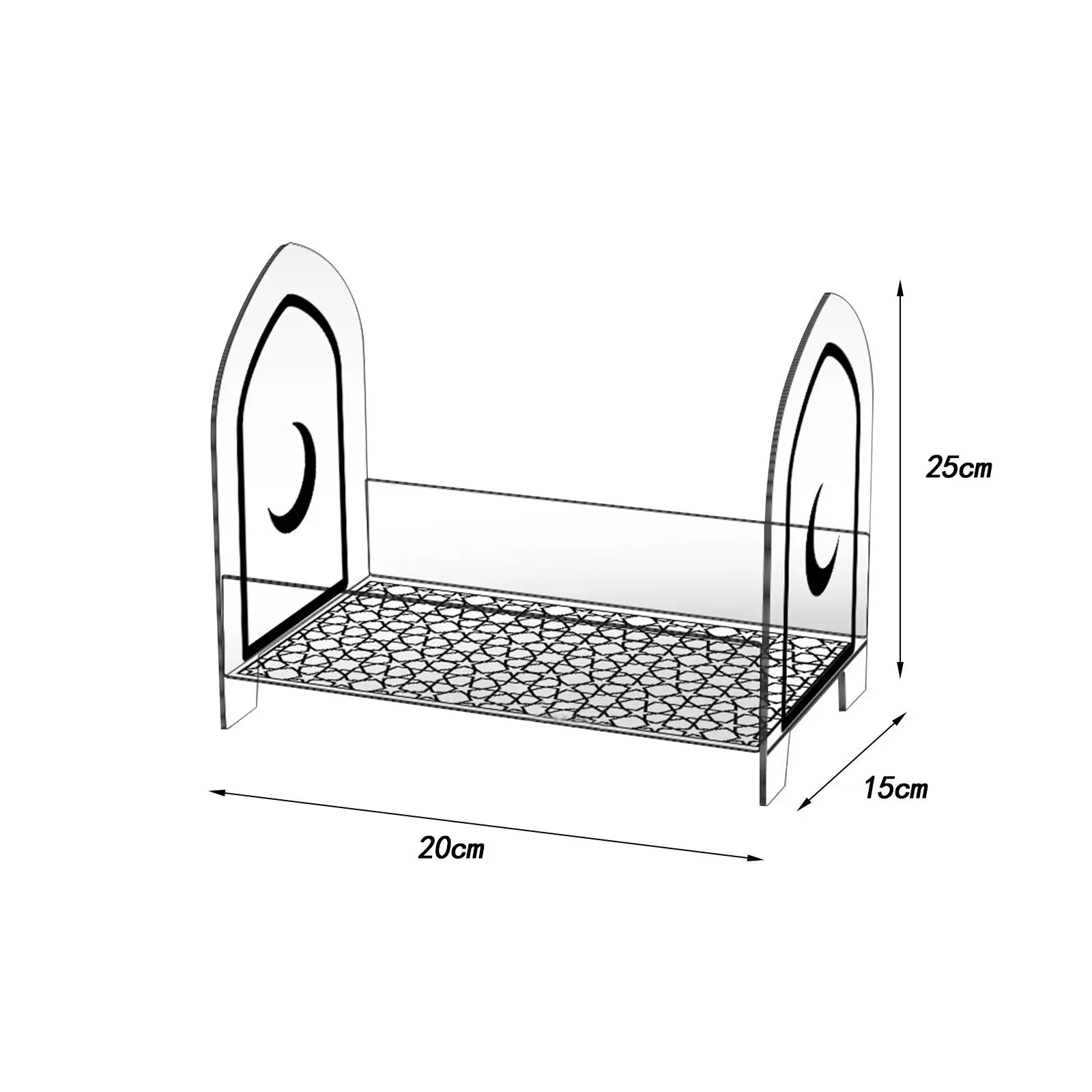 Dessert Table Display Clear Acrylic Pastry Dessert Display Tray Serving Tray for Home Desktop Bar Birthday Tea Party Decoration