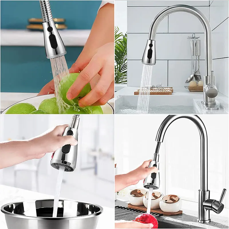 Kitchen Faucet Head Replacement, Angle Simple Kitchen Sink Faucet Parts, Pull Down Faucet Sprayer Head Nozzle,Sink Spray Nozzle