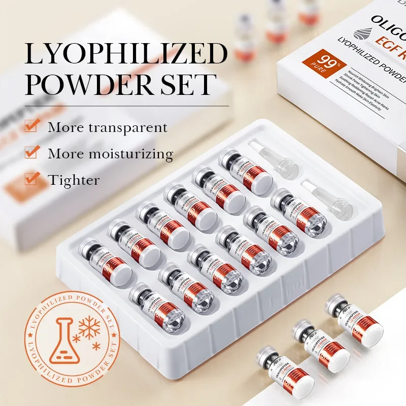Facial  Serum Yeast Freeze-Dried Power Skin Care Set Shrink Pores Moisturizing Brighten Anti Aging Peptides Essence 5
