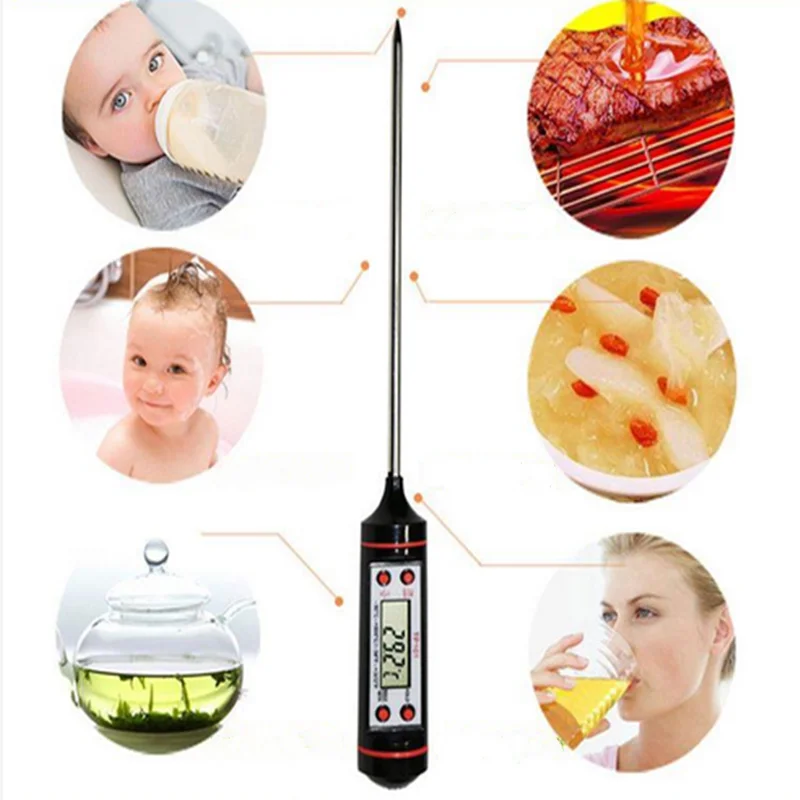 Digital Thermometer With 15cm Long Probe Candle Making Kits Measure Liquid  Soy Paraffin Wax Baked Milk Meat BBQ Wax Melts - AliExpress