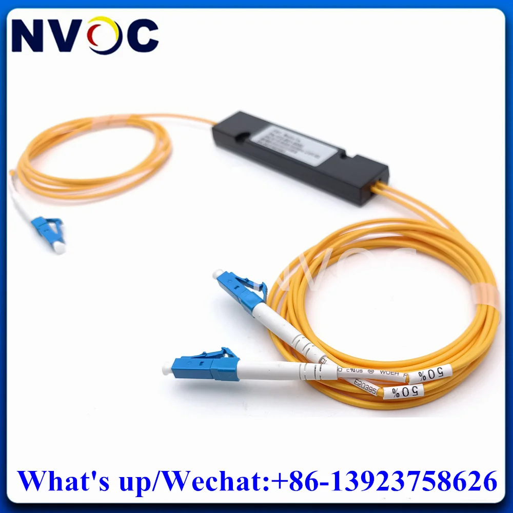 Accoppiatore In Fibra Fbt 4 Pezzi 50/50,1 X2, Sm, Tripla Finestra, 1310/1490/1550,2.0Mm,1M,90*20*10,Sc/Upc, Splitter Plc A Tre Fiber 1*2