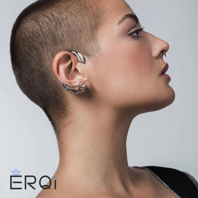 

Новинка 2024, сетчатый зажим для ушей из медного сплава, ювелирное изделие в стиле киберпанк для мужчин и женщин, бриллиантовый подарок