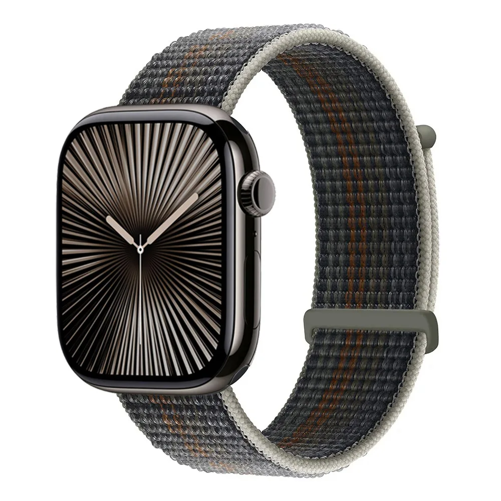 thumbnail image 1 of Correa de nailon para Apple Watch Ultra/2 10 9 8 7 6 5 4 3 SE/2 Pulsera deportiva Loop Iwatch 49mm 46mm 45mm 44mm 42mm 41mm 40mm Correa, 1 of 5