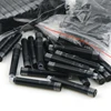 50pcs Black Universal Fountain Pen Metal Ink Pens Frosted Black 2.6mm Converter Filler Business Office School Supplies Writing 1