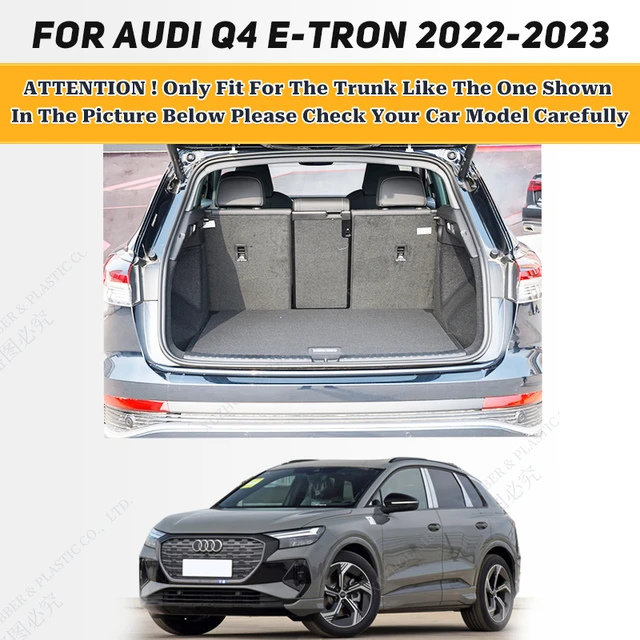 Polymères de coffre de voiture de conception de bord élevé, tapis de  doublure de cargaison, accessoires de voiture personnalisés, décoration  intérieure automatique, Audi Q4, e-tron, 2022, 2023 - AliExpress