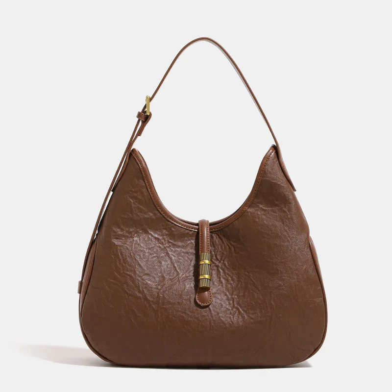 Underarm 2024 New Style Trendy High-end Niche Moon Bags Single Shoulder Half-moon Bag Women's Crossbody Bag Handbags