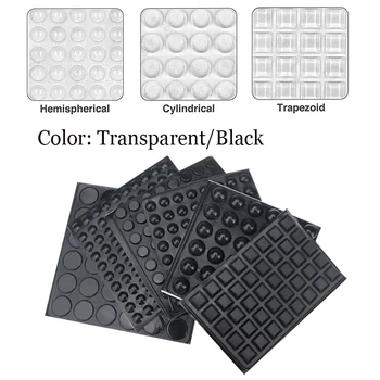 100pcs~18pcs Door Stops Self adhesive Silicone Rubber Pads Cabinet Bumpers Rubber Damper Buffer Cushion Furniture Hardware