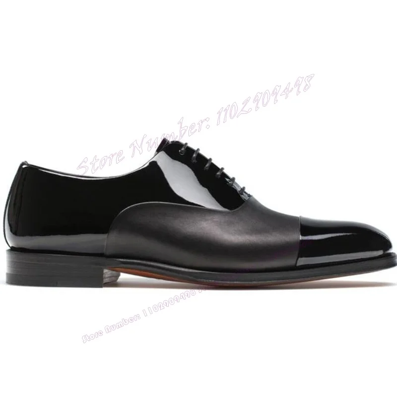 Рисунок 2 - Черные Лоскутные мужские классические туфли