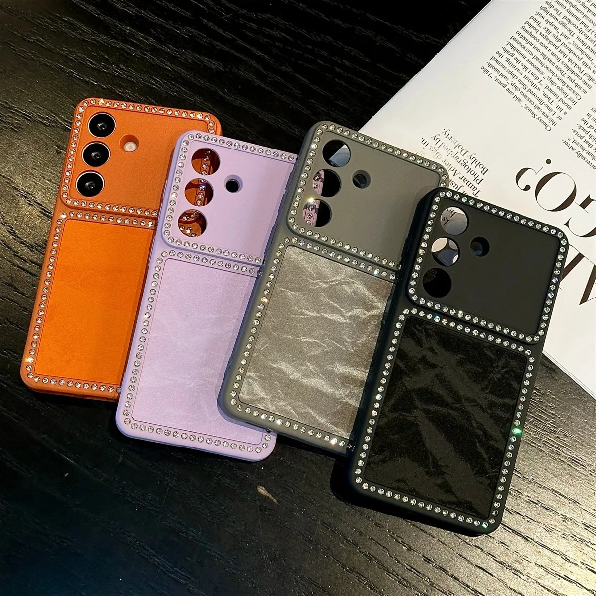 Luxury Glitter Snow Mountain Velvet Phone Case