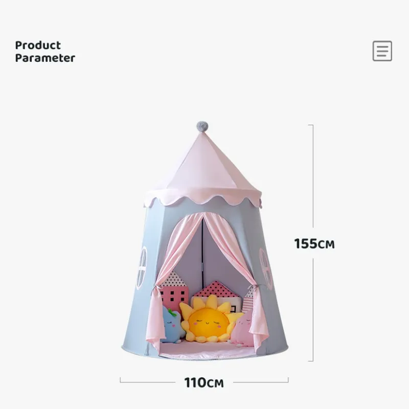 Large Teepee Tent for Kids Folding Toy Tent Children Play House Princess Castle Children Outdoor Gifts Toys Tent Castle 6