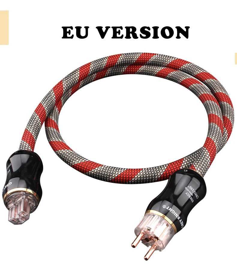 

GREY KNIGHT 17mm OCC Audiophile HiFi Audio Amplifier Power Cable AU / EU / US Three Power High Current Decoder Connection Cable