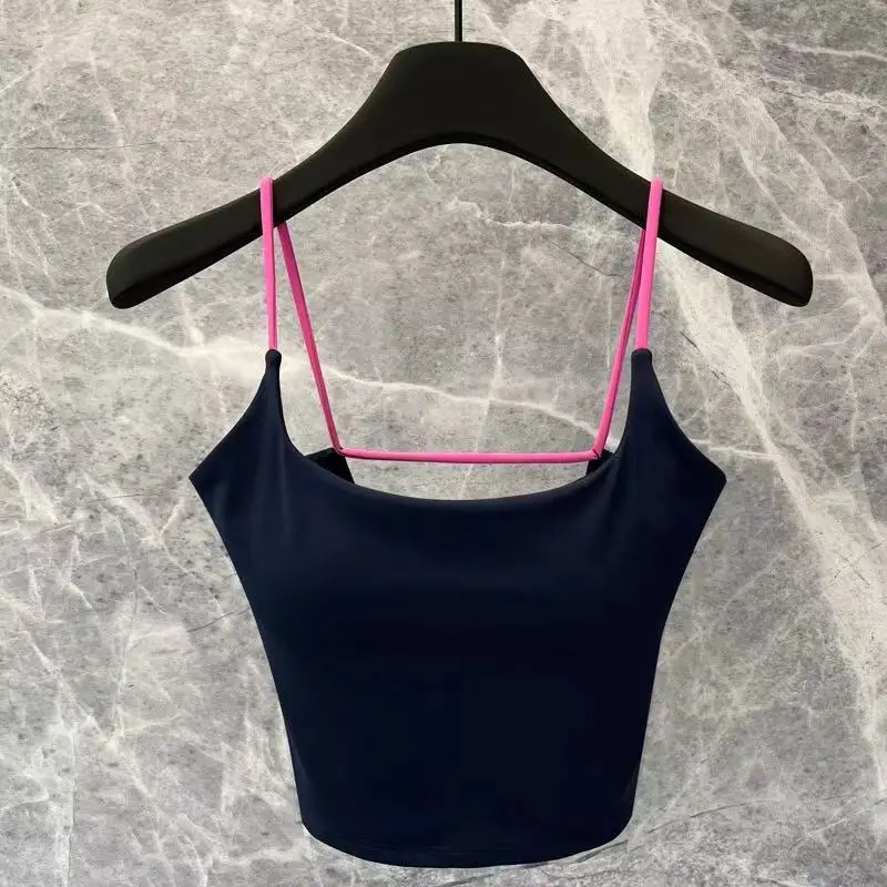Yoga suit, camisole, vest, women's new style with chest cushion, Pilates summer sexy fitness bra 2